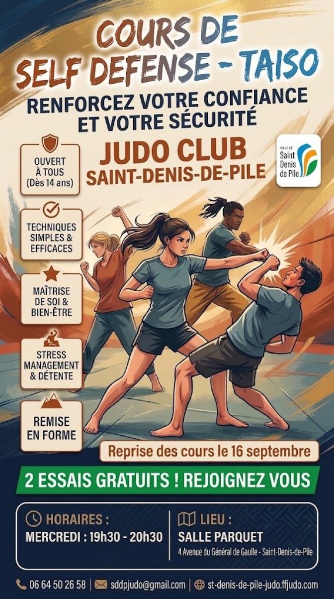 Image de l'actu 'Rentrée Self-Defense & Taïso 2026-2027'